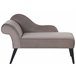 Beliani Chaise longue izquierdo Terciopelo BIARRITZ Azul Marino