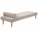 Beliani Chaise longue Poliéster NIORT Beige
