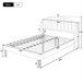 Marco de la cama 200x140 Gris