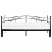 Beliani Cama con somier Metal TULLE 102x209 Negro