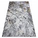 Alfombra GLOSS moderno 528A 58 Mármol Roca elegante glamour 80x150 Gris