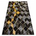 Alfombra GLOSS moderno 400B 86 elegante glamour art deco 3D 180x270 Negro