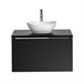 Mueble lavabo individual Eros Negro