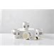 Set mug BLACK&WHITE 4 piezas marca BENETTON Blanco