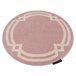 Alfombra HAMPTON Lux círculo 140x140 Rosa