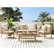 Beliani Conjunto de jardín Madera de bambú MAGGIORE Marron