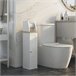 Armario de Baño MDF kleankin, hogar - baño 18 Blanco