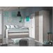 Cama doble juvenil Ares Blanco Veta