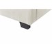 Beliani Cama con almacenaje Terciopelo VINCENNES 147x214 Blanco/ Beige