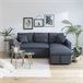 Sofá cama CLARK 3 plazas Gris
