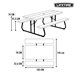 Mesa con bancos plegable ultrarresistente marrón LIFETIME 183x76x74 cm UV100 Gris
