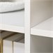 Aparador de Cocina MDF, Vidrio, Madera de Caucho HOMCOM 160 Blanco