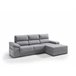 Chaise longue con arcón RUBIK Gris