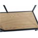 Estanteria color roble 6 huecos. LILY Negro/ Madera
