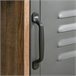 Aparador Auxiliar Melamina de Madera, Metal HOMCOM 80 Gris