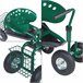 Asiento de jardinería Casarano con ruedas acero Verde