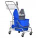 Cubo de Fregona Plástico PP, Metal HOMCOM Azul