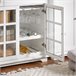 Aparador Cocina con 3 Puertas y 2 Cajones FSB77-W SoBuy Blanco