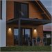 FORLIGHT Prisma - Aplique de Pared Exterior GU10 Luz Hacia Abajo Negro