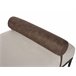 Beliani Chaise longue Piel sintética, Lino sintético MALMOS Beige