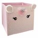 Caja de almacenamiento infantil 'Unicornio' Rosa
