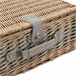 [casa.pro] Cesta de pícnic para 4 personas con nevera, cubiertos Gris