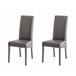Pack de 2 sillas de comedor VERONA  Chocolate