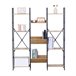 Max Home Estantería madera 11 estantes Negro/ Madera