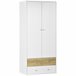Armario de Ropa Melamina de Madera HOMCOM Blanco