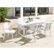 Beliani Conjunto de comedor VALCANETTO/ BUSSETO Blanco