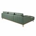 ANGEL CERDÁ Sofá chaise longue izquierda piel Verde