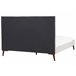 Beliani Cama con somier Terciopelo BAYONNE 171x212 Blanco/ Beige