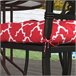 Cojines para Sillas Tela de Hilo Teñido Outsunny Rojo