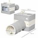 Túnel para Gatos Aglomerado de Madera, Franela, Sisal PawHut Gris