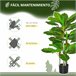Árbol Perenne Artificial PE, PEVA HOMCOM, hogar - decoración Verde