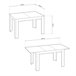 Mesa de comedor extensible Danna 140 190x90 Roble