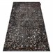 Alfombra DE LUXE moderna 2080 Ornamento vintage - Structural 160x220 Negro/ Gris