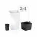 Pack 3 macetas altas Prosperplast Antracita