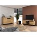 Set Naturale con patas Buffet-Mueble tv 140cm Roble/Negro Marron