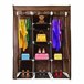 Armario Vestidor Tela Con Puertas Cremallera Nyana Home Marron