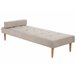 Beliani Chaise longue Poliéster NIORT Beige