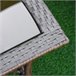 Muebles de Jardín de Ratán Metal, Ratán PE, Poliéster Outsunny Marron
