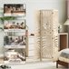 Biombo Madera de Paulownia HOMCOM, hogar - decoración Marron