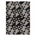 Alfombra de cuerda sisal FLOORLUX 20489 Triángulo 240x330 Gris