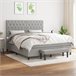 Cama box spring 160x200 Gris