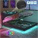 Cama doble hidráulica LED con USB y almacenamiento Cama doble hidráulica LED con USB y almacenamiento Gris