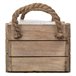 Cesto de madera con asas Marron