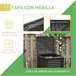 Compostador de Jardín PP Outsunny Negro