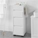 Armario Auxiliar Baño con 3 cajones BZR29-W SoBuy Blanco
