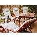 Beliani Cojín de asiento TOSCANA 50x45 Blanco/ Beige